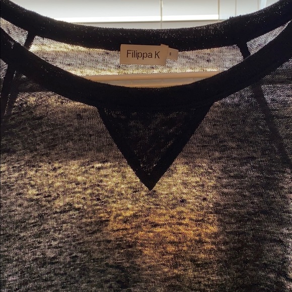 Filipe K linen sweatshirt tee - size small - Picture 2 of 3